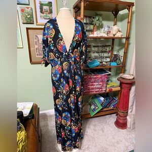 Trashy Diva Floral Maxi Dress - Black, Blue, Red, Yellow